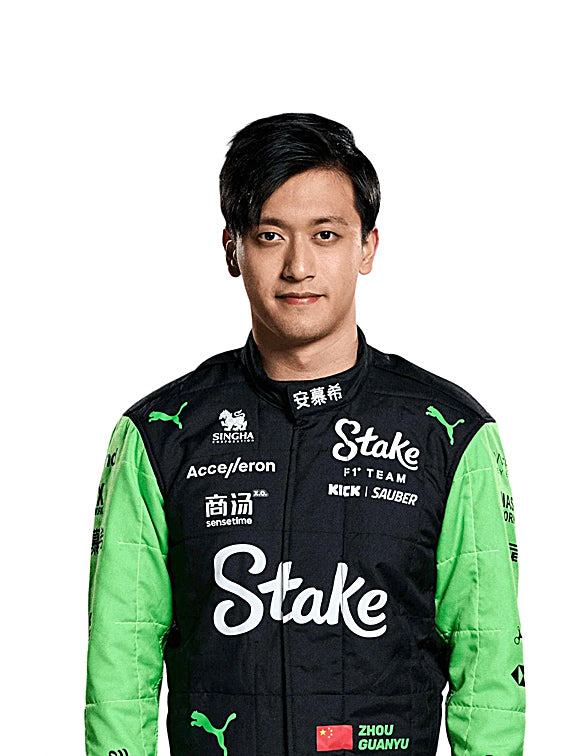 Zhou Guanyu Kick Sauber F1 Team Stake Race Suit Replica